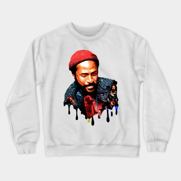 MARVIN GAYE Crewneck Sweatshirt by Wkenca Barada